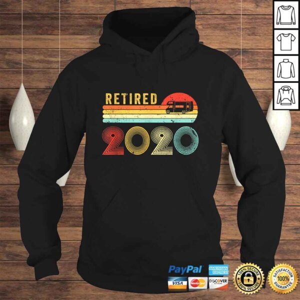 Retired 2020 Shirt For RV Campers Gift Retro RetiremenShirt - Image 4