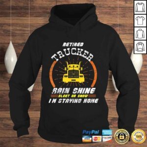 Hoodie Retired Trucker Shirts Funny Truck Driver Clothing