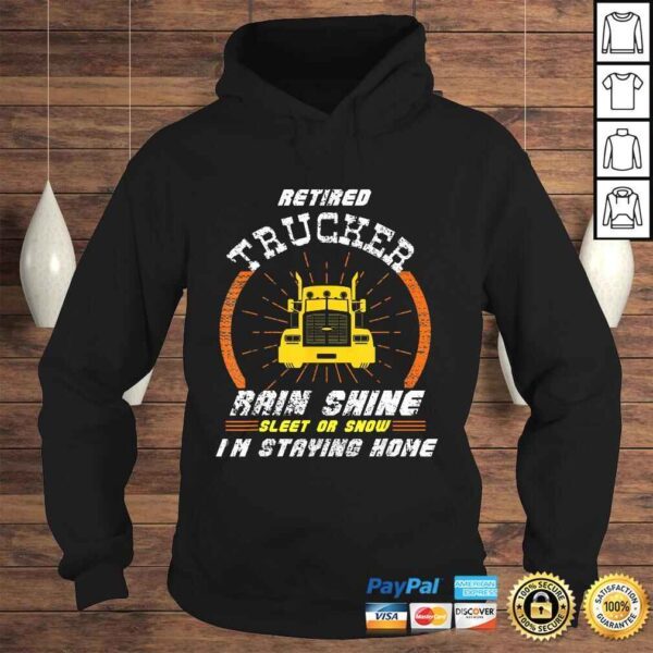 Retired Trucker Shirts Funny Truck Driver Clothing - Image 4