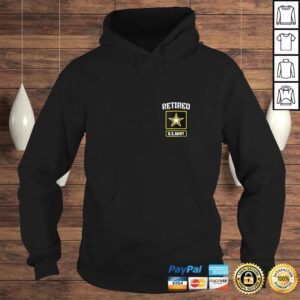 Hoodie Retired US Army Veteran Gift for Veteran Day Zip Hoodie