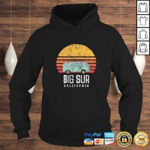 Hoodie Retro Big Sur California Hippie Van Beach Bum Surfer Shirt