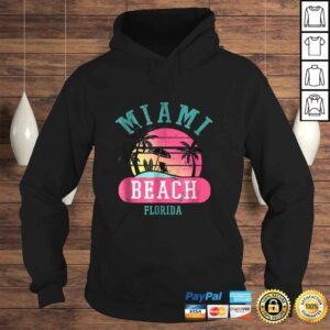 Hoodie Retro Cool Miami Beach Mens Womens Florida Beaches Shirt