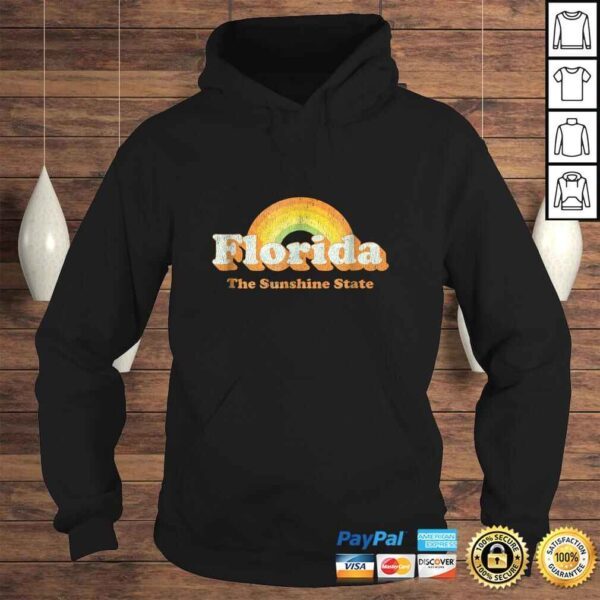 Retro Florida Shirt Vintage 70s Rainbow Tee Design - Image 4