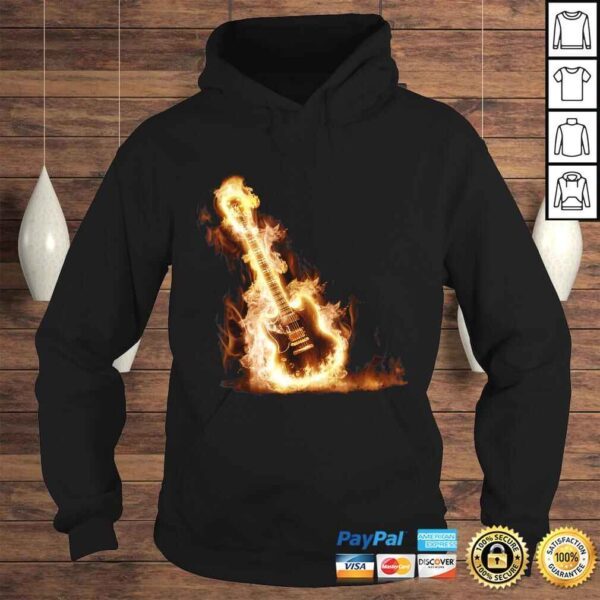 Rock Guitar on Fire TShirt - Image 4