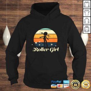 Hoodie Roller Girl Vintage Rollerblades Gift Roller Skating Tee TShirt