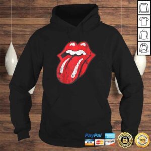 Hoodie Rolling Stones Official Distressed Tongue Raglan Baseball Tee