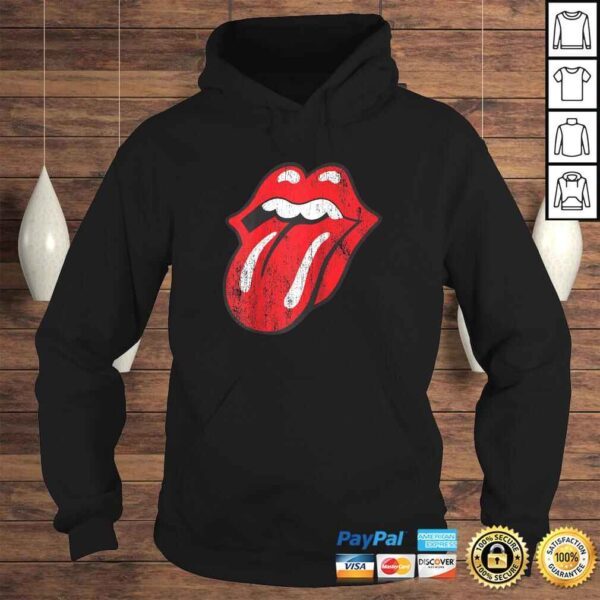 Rolling Stones Official Distressed Tongue Raglan Baseball Tee - Image 4