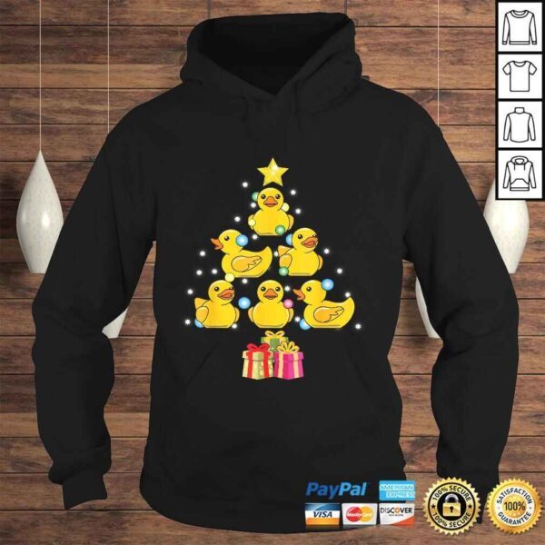 Rubber Duck Christmas Tree Duckie & Quack Christmas in July TShirt - Image 4