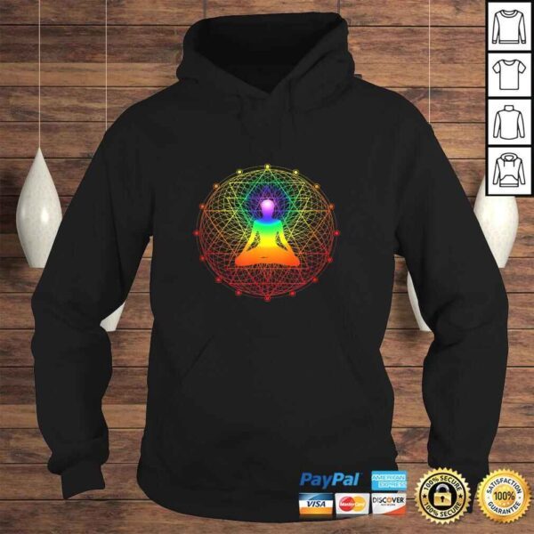 Sacred Geometry Tee Psychedelic Mandala Chakra Meditation - Image 4