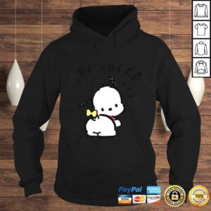 Hoodie Sanrio Pochacco Backside Logo VNeck TShirt