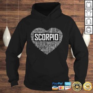 Hoodie Scorpio Zodiac Traits Horoscope Astrology Sign Gift HearTee Shirt