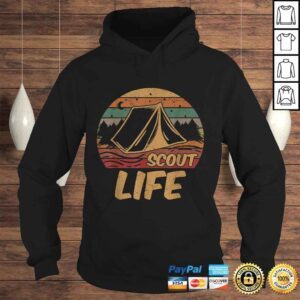 Hoodie Scout Life Scouting Lovers Gifts Hiking Happy Camper Shirt