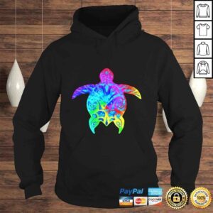 Hoodie Sea Turtle Polynesian Hawaiian Rainbow Tee Shirt