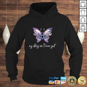 Hoodie Semicolon Project Butterfly Depression Awareness My Story Pullover Hoodie