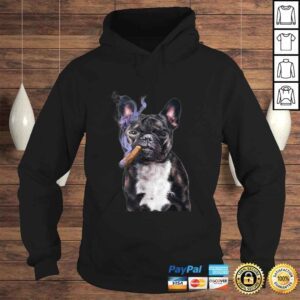 Hoodie Shirt Gangster French Bull Dog Smoking Cigar Bad Dog 1