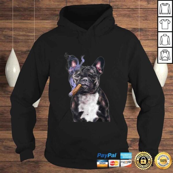 Shirt, Gangster French Bull Dog Smoking Cigar, Bad Dog - Image 4