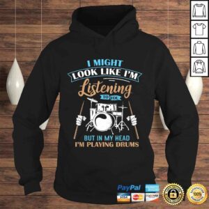 Hoodie Shirt for Drummers Drum Fans Band Members Gift TShirt