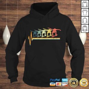 Hoodie Skateboard Shirt Skater Shirt Heartbeat Love Gift Tee