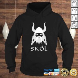 Hoodie Skol Nordic Scandinavian Warrior Viking HelmeShirt