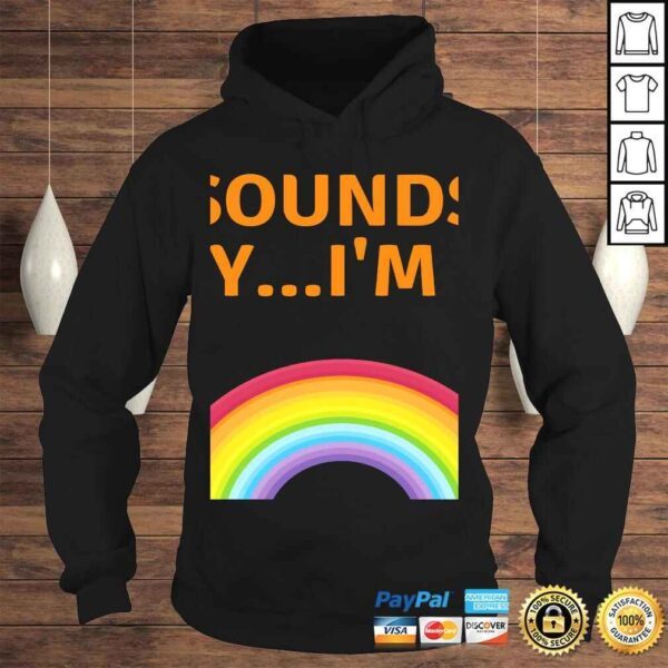 Sounds Gay... I'm In! LGBT Queer V-Neck T-Shirt - Image 4