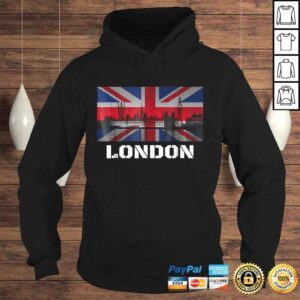 Hoodie Souvenir London Shirt City Vintage UK Flag British Tee