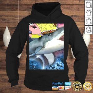 Hoodie Spongebob SquarePants Patrick Shark Riding TShirt 1