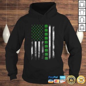 Hoodie St Patricks Day IRISH AMERICAN FLAG Shirt