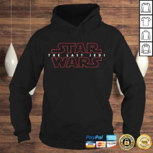 Hoodie Star Wars Last Jedi Red Outline Logo Graphic Shirt