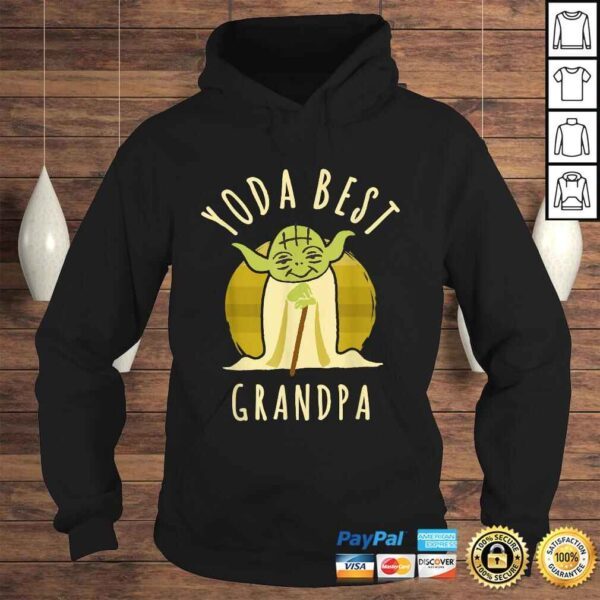 Star Wars Yoda Best Grandpa Cartoon Yoda Shirt - Image 4