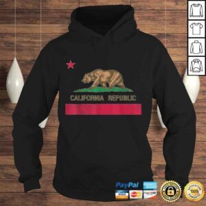 Hoodie State of California flag Gift Top