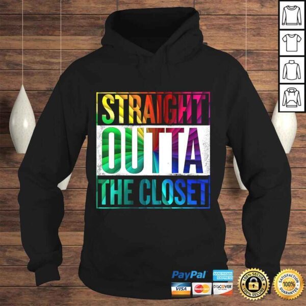 Straight Outta The Closet LGBT Gay Pride Shirt - Image 4