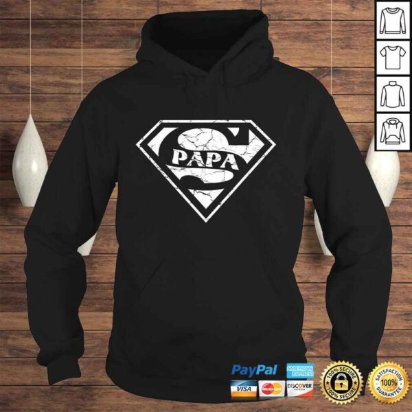 Super Papa Shirt Fun Fathers Day Gifts for Dad Gift Top - Image 4