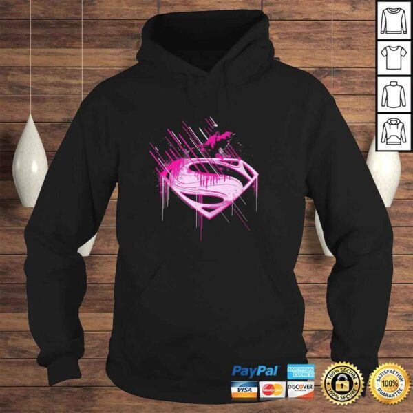 Superman Man of Steel Pink Splatter Shirt - Image 4