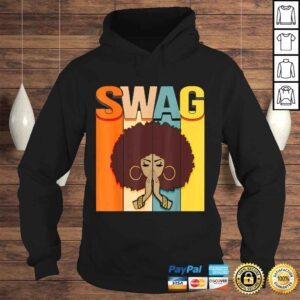 Hoodie Swag Vintage Melanin Afro Woman Queen Black History Month Shirt