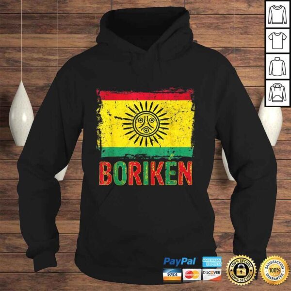 Taino Nation Flag Boriken Borinquen Native American Arawak Shirt - Image 4