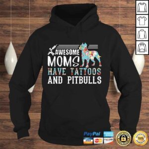 Hoodie Tattooed Mom Shirt Ink AddicShirt Pitbull Mom VNeck TShirt