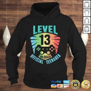 Hoodie Teenager 13th Birthday Gift Level 13 Unlocked boys TShirt