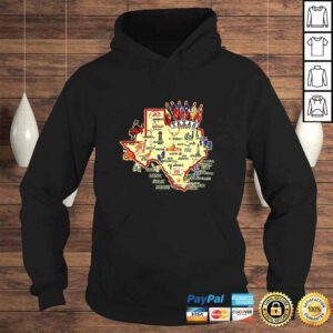 Hoodie Texas State Places of Interest in a stylish TShirt