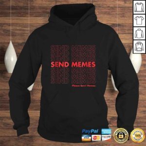 Hoodie Thank You Send Memes Plastic Bag Shirt Funny Meme Tee