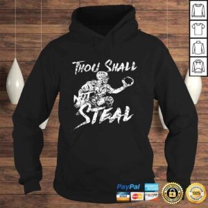 Hoodie Thou Shall Not Steal Funny Softball Baseball Catcher Tshirt