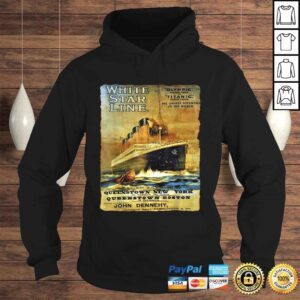 Hoodie Titanic shirt for kids Sailing Ship Cruise Vintage Poster