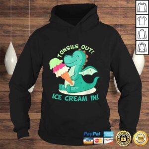 Hoodie Tonsillectomy Surgery Tonsils out Ice Cream in Shirt