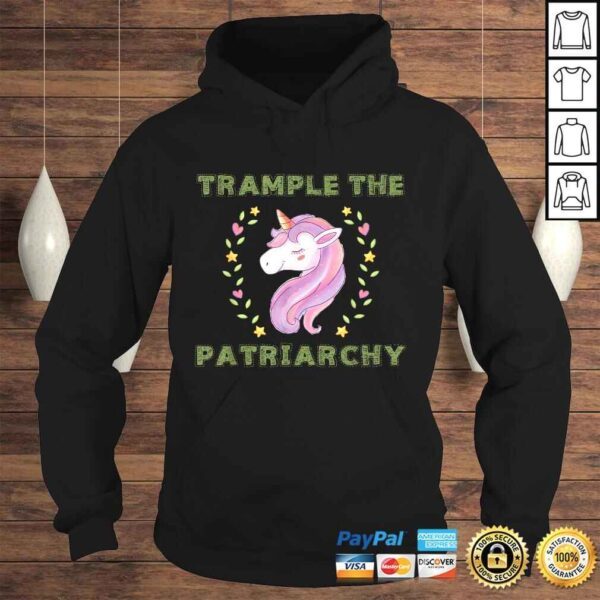 Trample The Patriarchy, Unicorn Lovers FeminisTShirt - Image 4