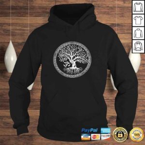 Hoodie Tree of Life with Om Symbol Yoga TShirt