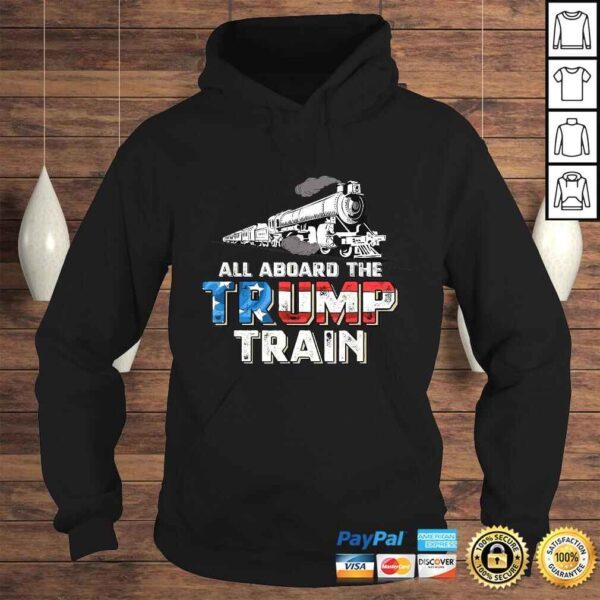 Trump Train 2020 Re Elect President Trump TShirt - Image 4