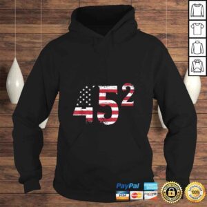 Hoodie USA Flag 2020 Re Election 45 Gifts Donald Trump TShirt