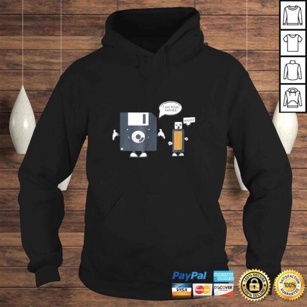 USB Floppy Disk I Am Your Father Shirt Funny Nerd Geek Tee - Image 4