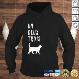 Hoodie Un Deux Trois CaShirt Funny French Teacher Gift