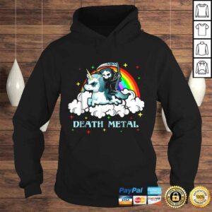 Hoodie Unicorn Death Metal Rocker Go To Hell Shirt