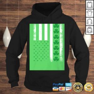 Hoodie UrVog Irish American Flag Shirt Irish Flag Shamrock Pride Happy St Patricks Day TShirt